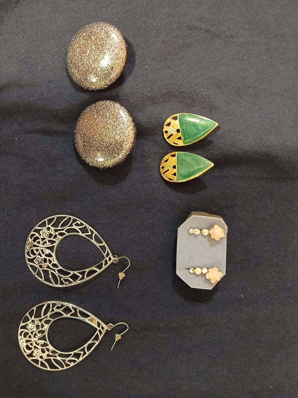 Vintage Statement Earrings Bundle - 7 Pairs
